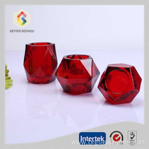 Colored Diamond Tea Light Candle Holder